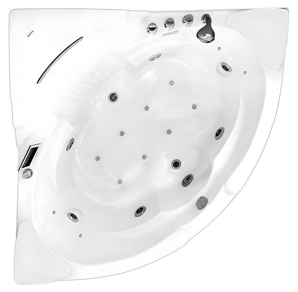 Акриловая ванна Gemy G9082 K 150x150 с аэромассажем и гидромассажем