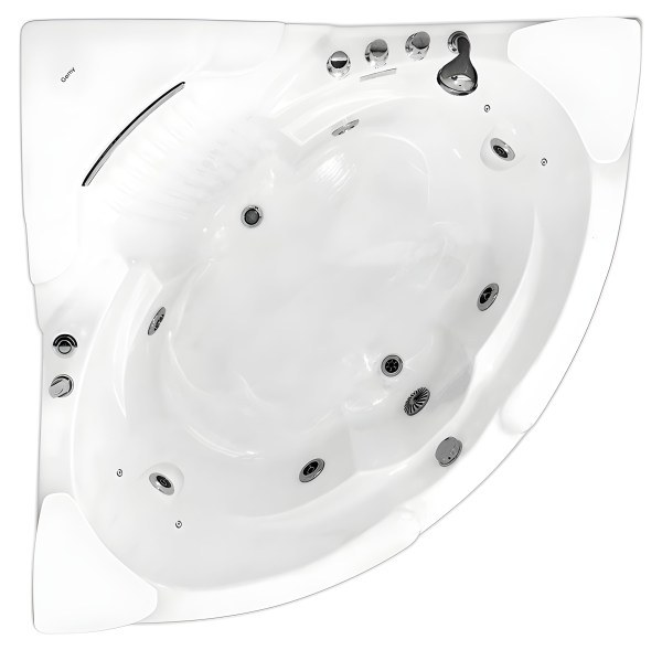 Акриловая ванна Gemy G9082 B 150x150 с гидромассажем