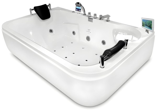 Акриловая ванна Gemy G9085 O L 180x115 с гидромассажем и аэромассажем