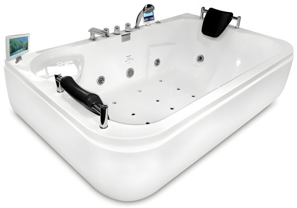 Акриловая ванна Gemy G9085 O R 180x115 с гидромассажем и аэромассажем
