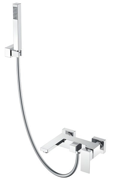 Смеситель для ванны с душем Boheme Qubic 473-CR