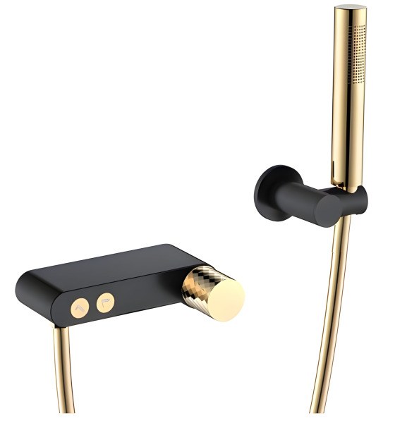 Смеситель для ванны с душем Boheme Stick 123-BG