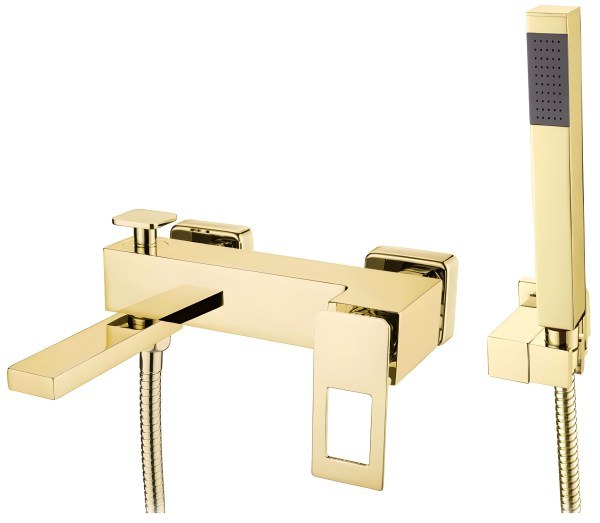 Смеситель для ванны с душем Boheme Q 143-GG, золото