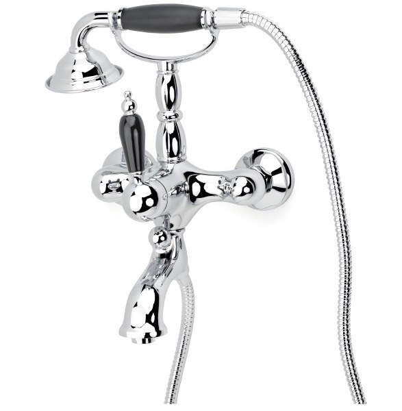 Смеситель для ванны с душем Boheme Tradizionale Nero 243