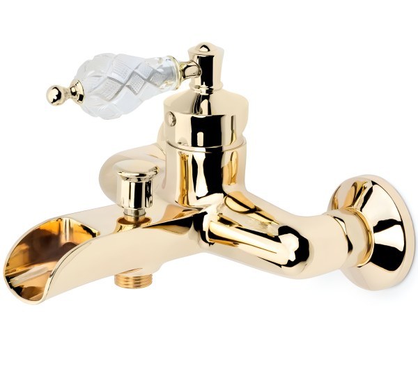Смеситель для ванны с душем Boheme Vogue 213-CRST, золото