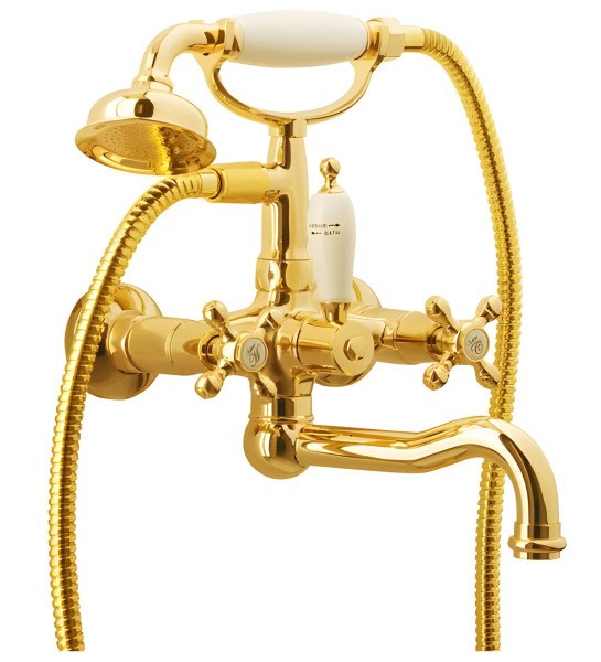 Смеситель для ванны с душем Boheme Tradizionale Oro 293