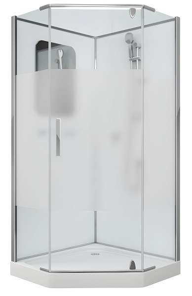 Душевая кабина Grossman GR-170D 100x100 без крыши и гидромассажа