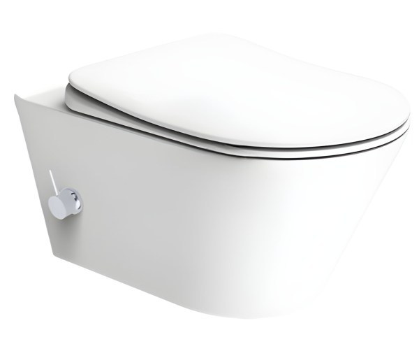 Подвесной унитаз Boheme Avva 972-2-MW с функцией биде