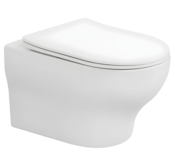 Подвесной унитаз Boheme Fiore 978-SET-MW с крышкой