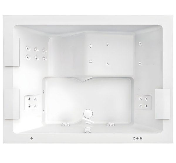 Акриловая ванна Jacuzzi Sharp Extra 200x150 с гидромассажем и аэромассажем