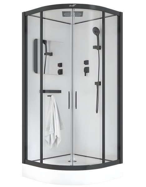 Душевая кабина Ceruttispa Viva 101B 100x100 с верхним душем