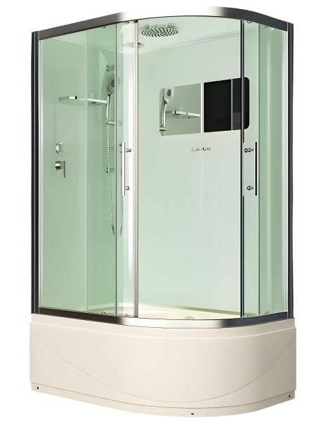 Душевая кабина Esbano ESKB129CRBL 120x90 с верхним душем