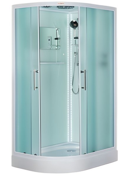 Душевая кабина Esbano Led ESKL115СRR 115x85 с верхним душем