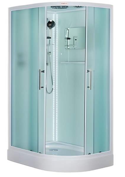 Душевая кабина Esbano Led ESKL115СRL 115x85  с верхним душем