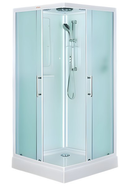 Душевая кабина Esbano Led ESKL90CKR 90x90 с верхним душем