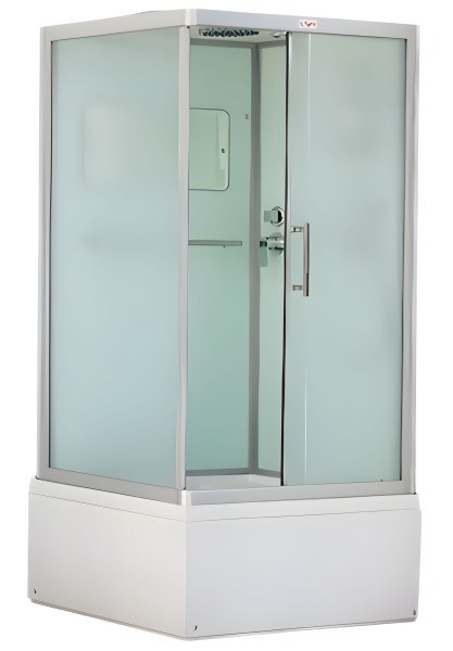 Душевая кабина Esbano ESKB108CKRBR 100x80 с верхним душем