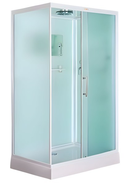 Душевая кабина Esbano Led ESKL129CKR 120x90 с верхним душем