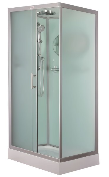 Душевая кабина Esbano CKR ESKB108CKR 100x80 с верхним душем