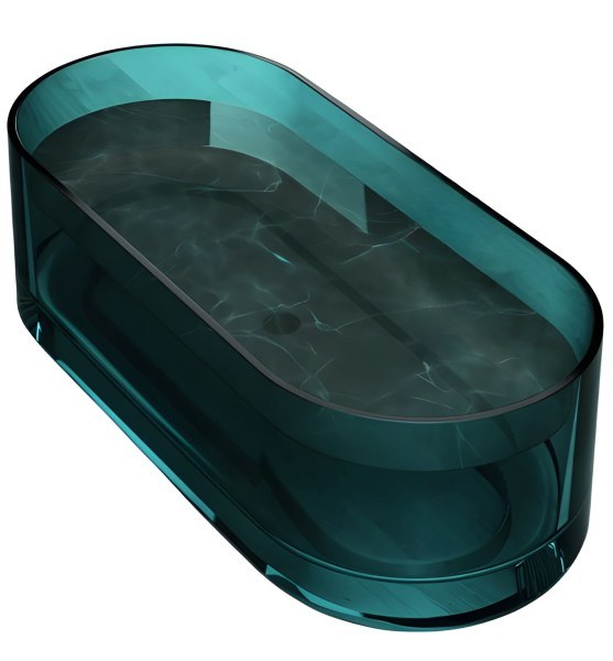 Ванна из полиэфирной смолы Abber Kristall AT9708Aquamarin 170x75