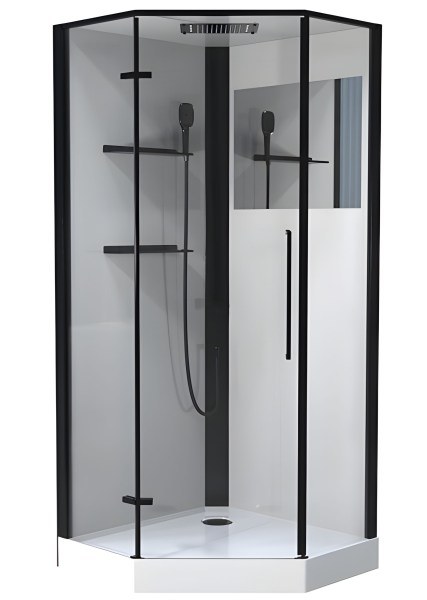 Душевая кабина Esbano ESM-PENTA-90L 90x90 с верхним душем