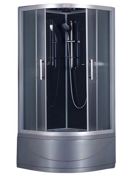 Душевая кабина Esbano Grey ESGT-90CRB 90x90 с верхним душем