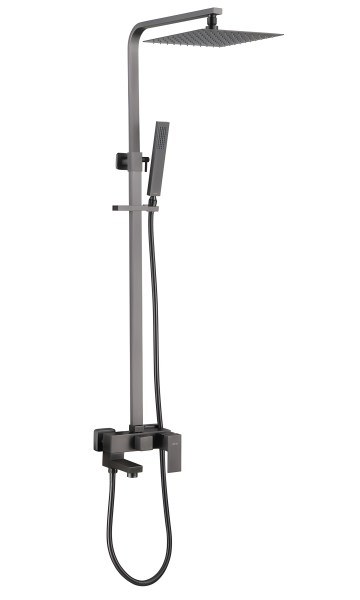 Душевая система Abber Daheim AF8216NG с изливом, никель