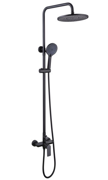 Душевая система Abber Weiss Insel AF8020B, черная матовая