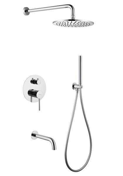 Душевая система Abber Wasser Kreis AF8117 с изливом, хром