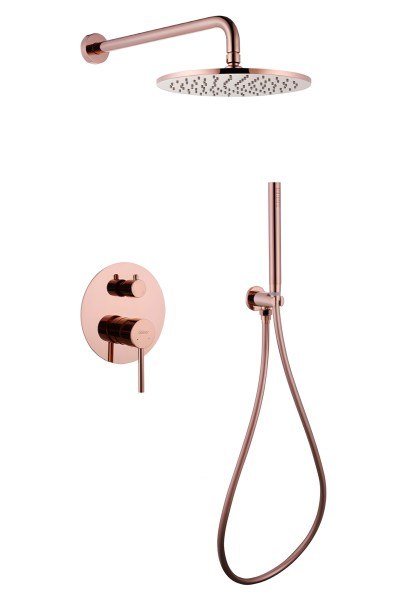 Душевая система Abber Wasser Kreis AF8118RG, розовое золото