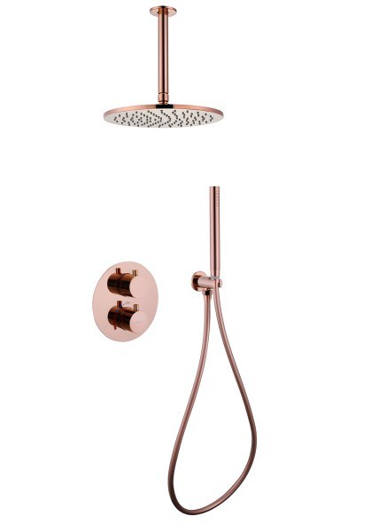 Душевая система Abber Wasser Kreis AF8121RG, розовое золото