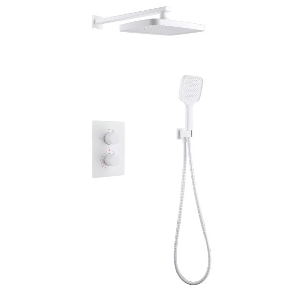 Душевая система Abber Weiss Insel AF8051W , белая матовая