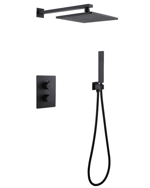 Душевая система Abber Weiss Insel AF8051B, черная матовая