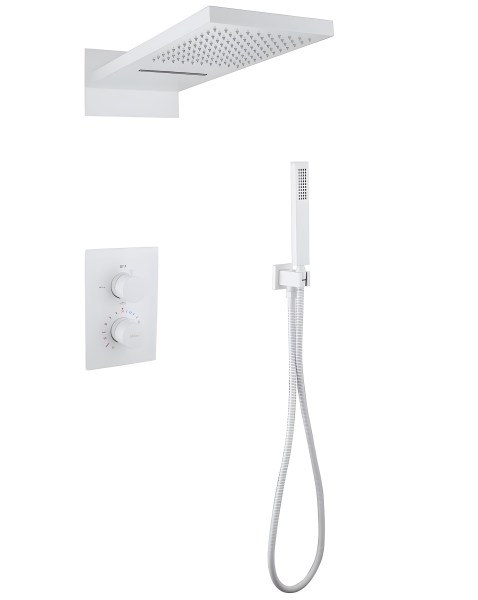 Душевая система Abber Weiss Insel AF8052W, белая матовая