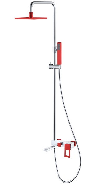 Душевая система Boheme Q 148-CRR с изливом, хром