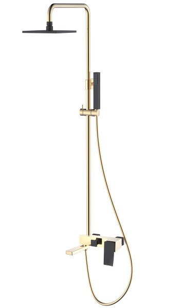 Душевая система Boheme Q 148-GB.2 с изливом, золото