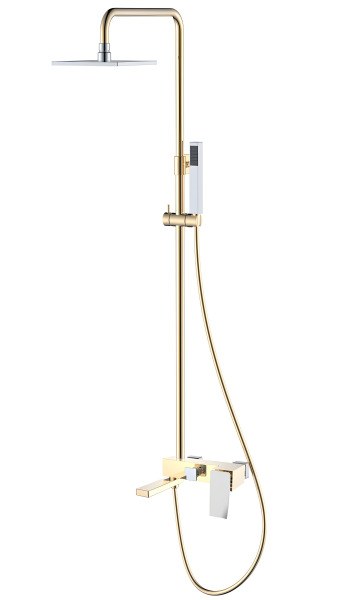 Душевая система Boheme Q 148-GCR.2 с изливом, золото