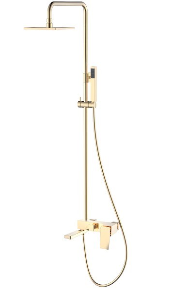 Душевая система Boheme Q 148-GG.2 с изливом, золото