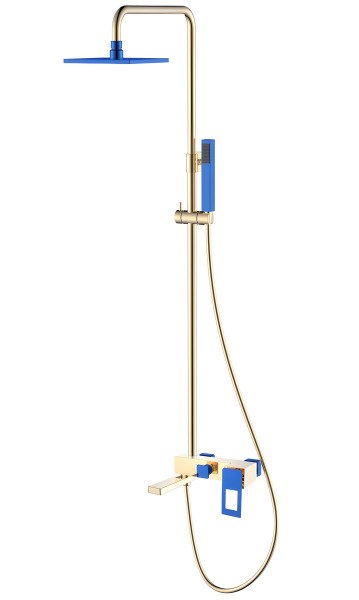 Душевая система Boheme Q 148-GUW с изливом, золото