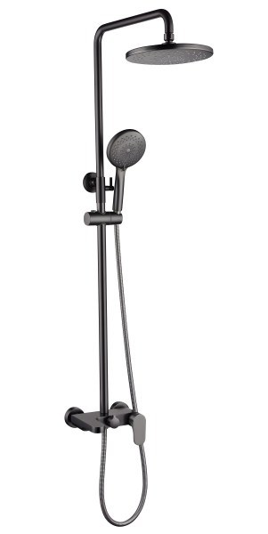 Душевая система Boheme Spectre 458-GM с изливом, оружейная сталь