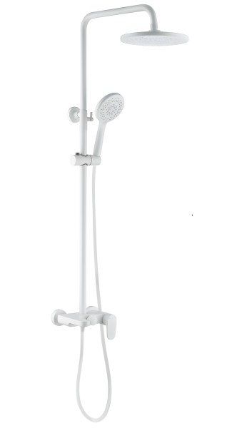Душевая система Boheme Spectre 458-MW с изливом, белая матовая