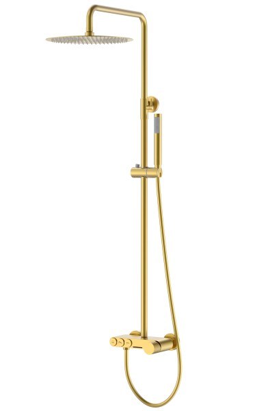Душевая система Boheme Stick 128-MG.2 с изливом, матовое золото