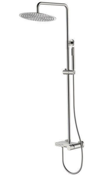 Душевая система Boheme Stick 128-NB.4 с изливом, никель