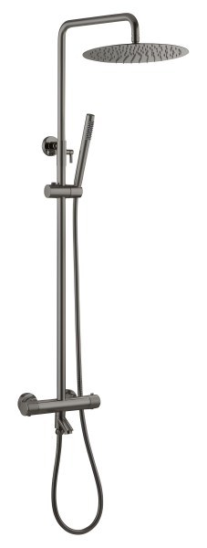 Душевая система Boheme Uno 468-T-GM с изливом, оружейная сталь