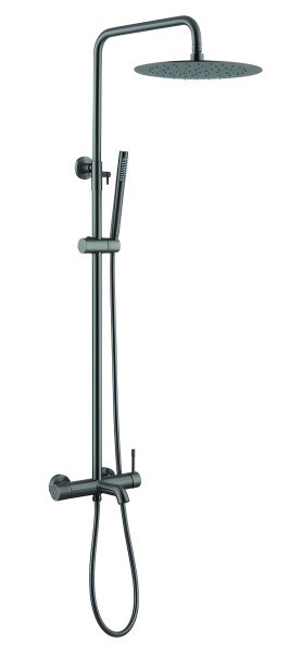 Душевая система Boheme Uno 468-GM с изливом, оружейная сталь