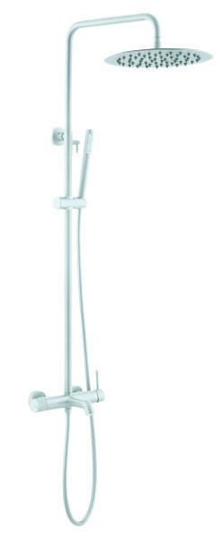 Душевая система Boheme Uno 468-MW с изливом, белая матовая