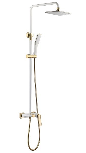 Душевая система Boheme Venturo 388-W с изливом, белая матовая