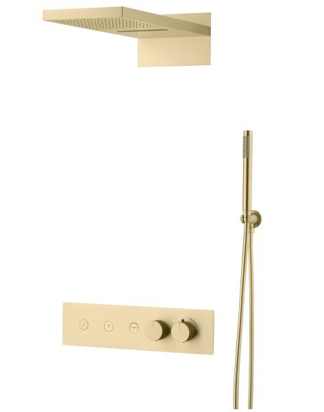 Душевая система Boheme Fusion 131-MG, матовое золото