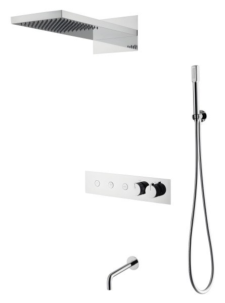Душевая система Boheme Fusion 131-2-CR  с изливом, хром