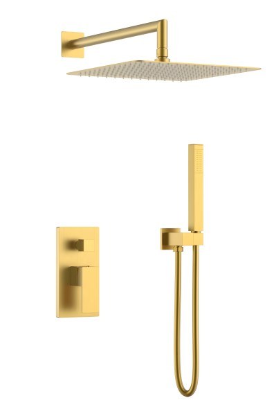 Душевая система Boheme Qubic 474-3-MG, матовое золото