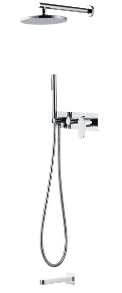 Душевая система Boheme Spectre 454-2-CR с изливом, хром